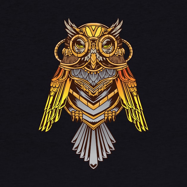 Owl Steampunk by dennex85